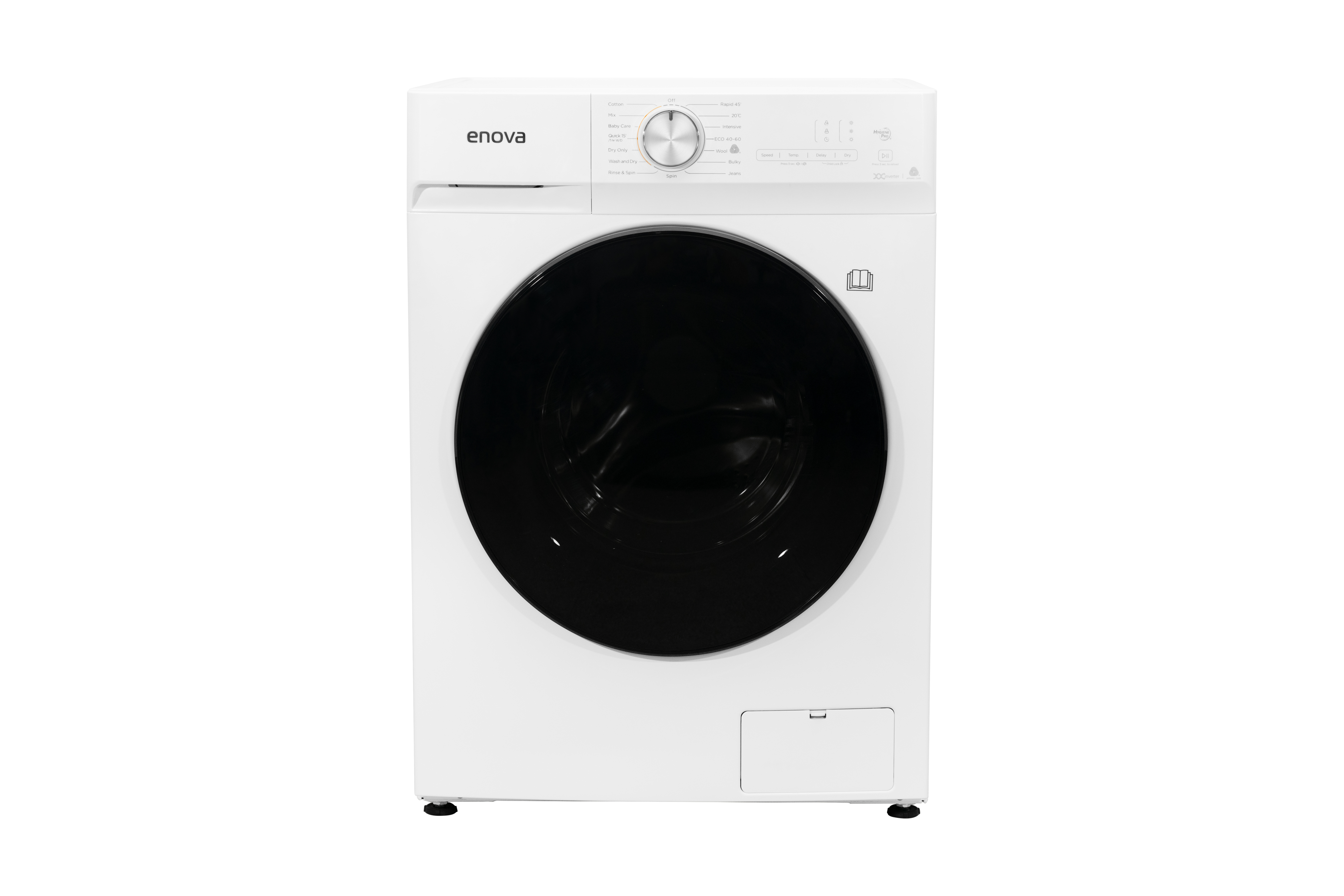Lavasecarropas eNova ATH-LE10F10B Inverter Carga Frontal 10 Kg Blanco