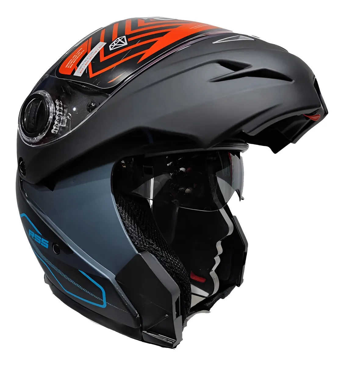 Casco Moto Rebatible Hawk Rs5 Vector Resistance Doble Visor