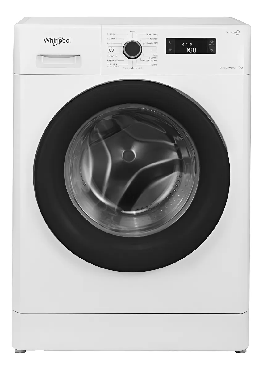 Lavarropas Automático Whirlpool Wlf80a Inverter Hasta 8kg Color Blanco