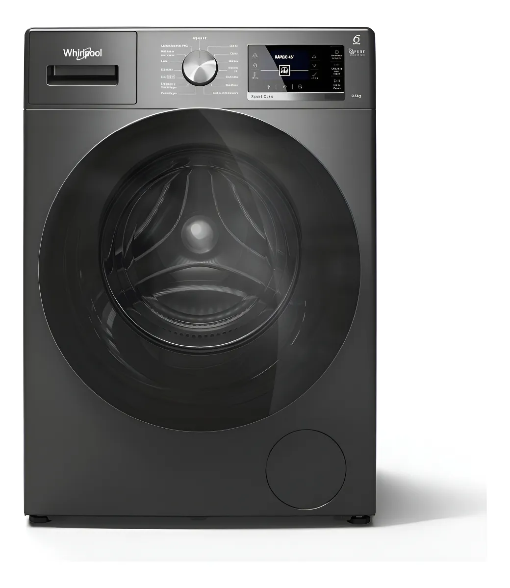 Lavasecarropas Automático Whirlpool Wnc95as 9,5kg 1400rpm  Color Gris